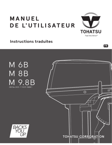 M 8B | M 6B | TOHATSU M 9.8B Manuel du propriétaire | Fixfr