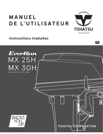 MX 30H | TOHATSU MX 25H Manuel du propriétaire | Fixfr