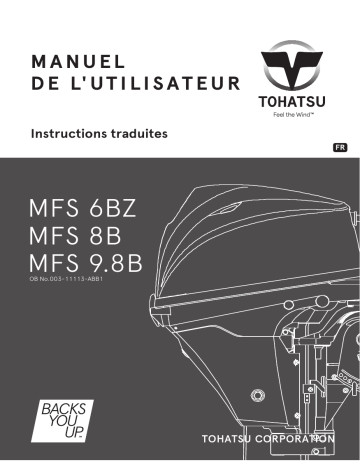 MFS 9.8B | MFS 8B | TOHATSU MFS 6BZ Manuel du propriétaire | Fixfr