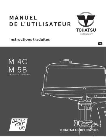 M 5BS | M 4C | TOHATSU M 5B Manuel du propriétaire | Fixfr