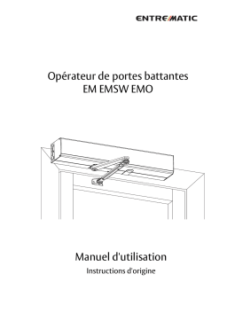 Entrematic EMSW EMO Manuel utilisateur