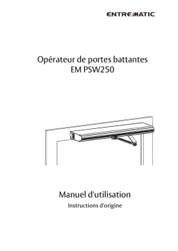 Entrematic PSW250 Manuel utilisateur