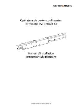 Entrematic PSL Retrofit Kit Installation manuel