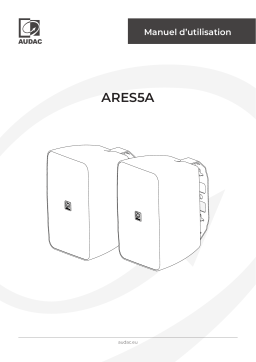 AUDAC ARES5A 2-Way Stereo active speaker system - 2 x 40W  Manuel utilisateur