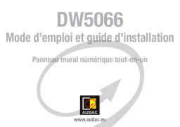 AUDAC DW5066 Digital all-in-one wall panel  Manuel utilisateur