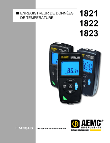 AEMC 1821, 1822, and 1823 Manuel utilisateur | Fixfr