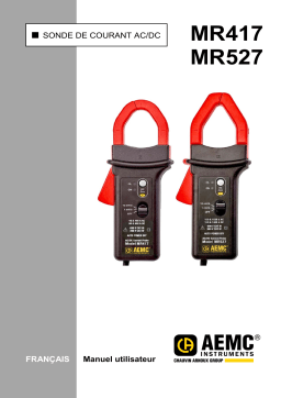 AEMC 417 and 527 Manuel utilisateur