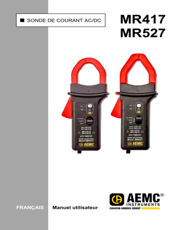 AEMC 417 and 527 Manuel utilisateur | Fixfr