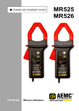 AEMC MR525 and MR526 Manuel utilisateur