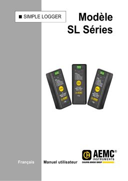 AEMC Simple Logger SL Series Manuel utilisateur