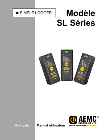 AEMC Simple Logger SL Series Manuel utilisateur | Fixfr