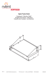 nvent Pullout Keyboard Tray Manuel utilisateur