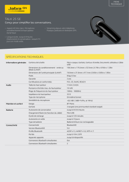 Jabra Talk 25 SE spécification