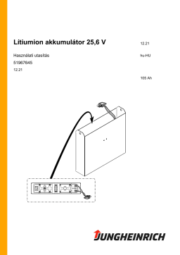 Jungheinrich Lithium-Ionen Batterie 24 V Mode d'emploi