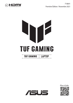 Asus TUF Gaming F17 (2022) Laptop Manuel utilisateur