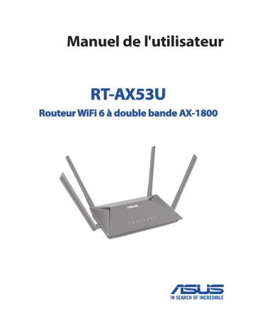 Asus RT-AX53U 4G LTE / 3G Router Manuel utilisateur | Fixfr
