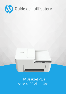 HP DeskJet 4120e Imprimante tout en un Manuel utilisateur