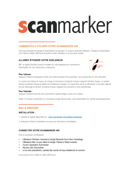 Scanmarker Scanmaker Air Manuel utilisateur