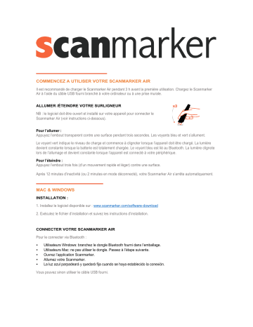 Scanmarker Scanmaker Air Manuel utilisateur | Fixfr