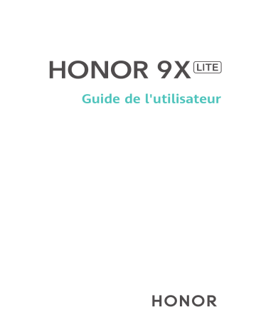 Honor 9X Lite Manuel utilisateur | Fixfr