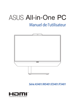 Asus Zen AiO F5401 All-in-One PC Manuel utilisateur