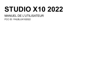 Blu Studio X10 2022 Manuel du propriétaire | Fixfr