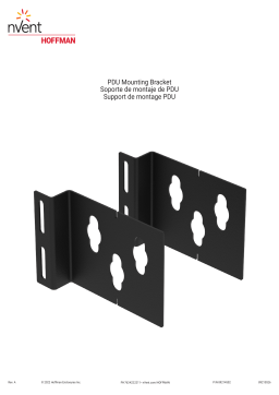 nvent PDU Mounting Bracket Manuel utilisateur