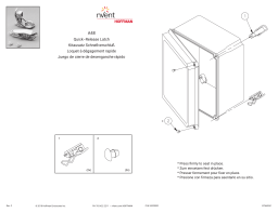 nvent Quick-Release Latch Kit Manuel utilisateur