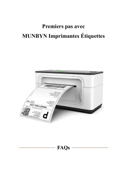 MUNBYN Imprimante d'étiquettes Thermique 4x6 Manuel utilisateur