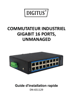 Digitus DN-651129 Industrial 16-Port Gigabit Switch, unmanaged Guide de démarrage rapide
