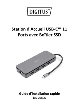 Digitus DA-70896 11-Port USB-C Docking Station Guide de démarrage rapide