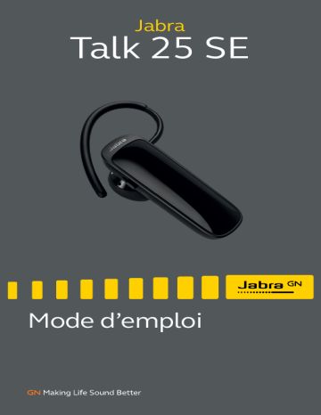 Jabra Talk 25 SE Manuel utilisateur | Fixfr