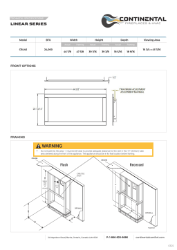 Continental Fireplaces CBL46NTEA Direct Vent Gas Fireplace spécification