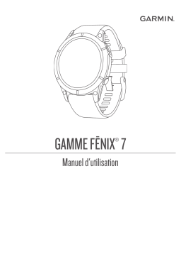 Garmin Fenix 7 Manuel utilisateur