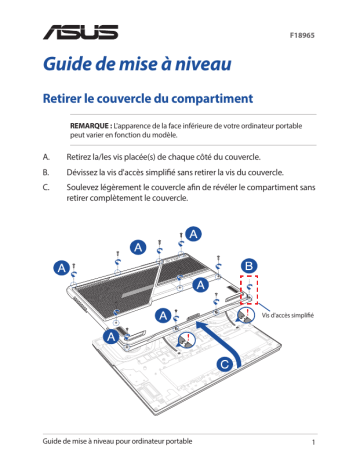 G713RW | G513RM | G713RM | G513RW | G713RC | G713RS | G513RS | Asus G513RC Laptop Manuel du propriétaire | Fixfr