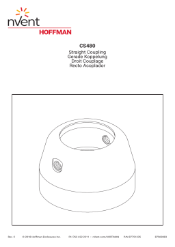 nvent CS480 Straight Coupling Manuel utilisateur