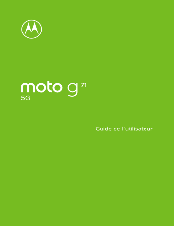 Motorola MOTO G71 5G Manuel utilisateur | Fixfr