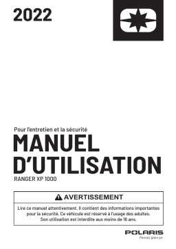 Ranger XP 1000 Premium 2022 Manuel du propriétaire