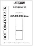 Equator Advanced Appliances MDRF376-1150 11.5 cu.ft. Real Stainless Bottom Large Freezer E-Star Refrigerator Manuel du propri&eacute;taire