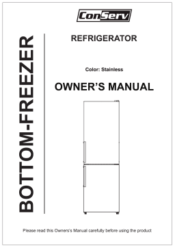 Equator Advanced Appliances MDRF376-1150 11.5 cu.ft. Real Stainless Bottom Large Freezer E-Star Refrigerator Manuel du propriétaire