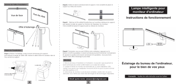 Aigolink Lampe de Moniteur Manuel utilisateur | Fixfr