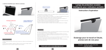 Aigolink Lampe de Moniteur Manuel utilisateur | Fixfr