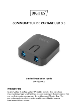 Digitus DA-73300-2 USB 3.0 Sharing Switch Guide de démarrage rapide