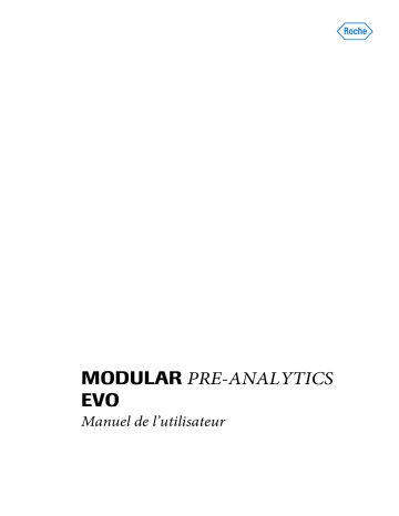 Roche MODULAR Pre Analytics Manuel utilisateur | Fixfr