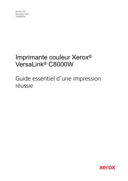 Xerox VersaLink C8000W Color Printer Mode d'emploi