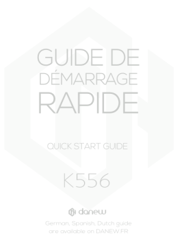 danew Konnect 556 Guide de démarrage rapide