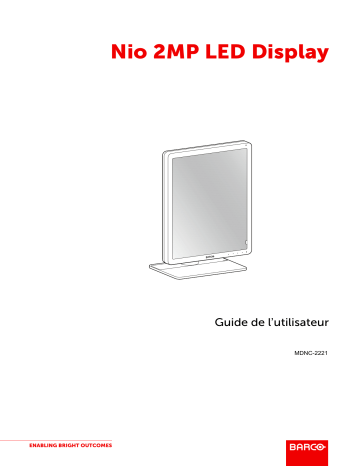 Barco Nio Color 2MP LED (MDNC-2221) Mode d'emploi | Fixfr