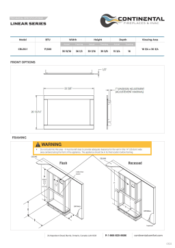 Continental Fireplaces CBL36NTEA-1 Direct Vent Gas Fireplace spécification