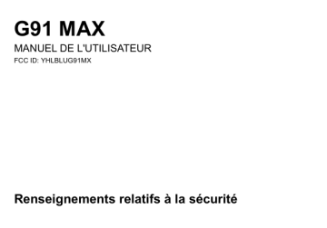 Blu G91 MAX Manuel du propriétaire | Fixfr