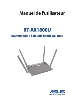 Asus RT-AX1800U 4G LTE / 3G Router Manuel utilisateur